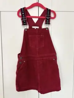 TOMMY HILFIGER 赤 コーデュロイ サロペット