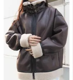 ボアブルゾン ムートンコート