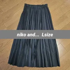 niko and... プリーツスカート　濃いグレー　Lサイズのサムネイル