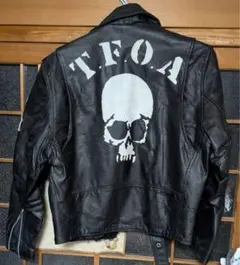 武装戦線 六代目 ブラックレザーWライダースジャケット 革ジャン