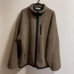 ボアブルゾン　フリース　ブラウン