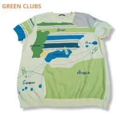 【美品】GREEN CLUBS 半袖 ニット ゴルフウエアのサムネイル