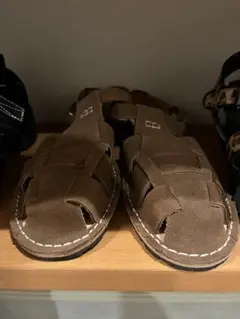 OHOTORO ブラウン　オオトロ Suede Gurkha Sandals