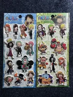 ワンピース☆。.:＊・゜3Dシール2枚セット海外正規品☆。.:＊・゜