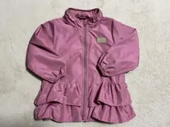 petit main フリル付きピンクジャケット　ウィンドブレーカー　110cm