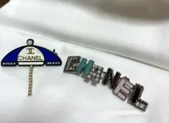 CHANEL シャネル ブローチ バッチ 2点セットのサムネイル