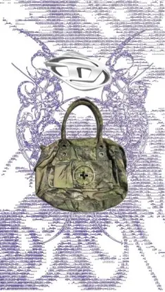 DIESEL 迷彩 shoulder hand bag y2k grunge