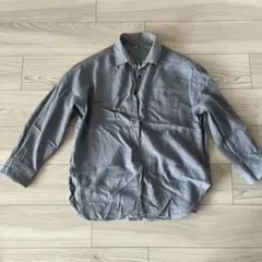 ブルーグレー 長袖シャツ ジーナシス