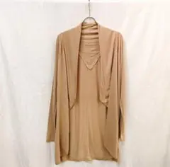 セレクトショップ購入 ポリーヌブロー カットカーディガン ベージュ 美品