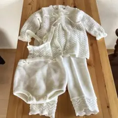 おとぎの国⭐︎ホワイトニットセットアップ3点セット⭐︎昭和レトロ
