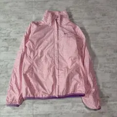 美品！NIKE ナイキ ギンガムチェック ナイロンジャケット ピンク Sサイズ