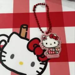 韓国限定】キティ キーリング キーホルダー 明洞 アップルカフェ