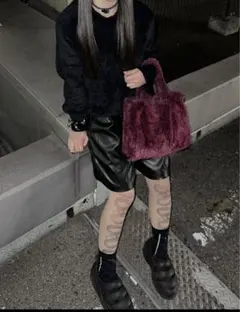 itimi jeanasis ファートップス　ニット　もこもこ　グランジ　ロキエ