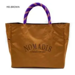 25新作特価 NOMADIS トートバッグ バッグ サック 2 ワイド　ブラウン