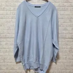 INGNI ライトブルー Vネックセーター Mサイズ
