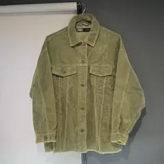 ZARA オリーブグリーン コーデュロイジャケット