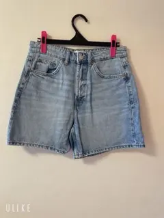 ZARA ライトブルー デニム ショートパンツ