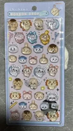 正規品　ちいかわ　ボンボンドロップシール　みんな　ポーズ　プチプチ梱包　おまけ付