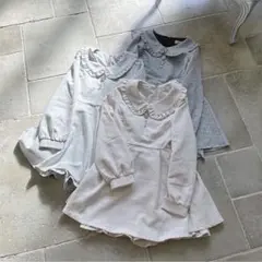 Evelyn ラメツイードロンパース　アイボリー