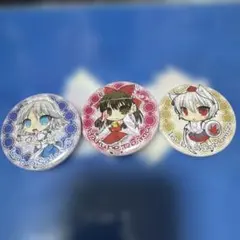 ジャンク　東方project 缶バッジ　博麗霊夢　十六夜咲夜　犬走椛　まとめ売り
