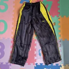 Puma ストライプ裏トリコットパンツ ブラック/イエロー　　size130