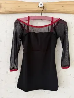 ジュエレスク＊バレエ＊レオトップ＊ブラック×レッドのサムネイル