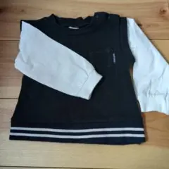 petit main 重ね着風長袖Tシャツ 90cm