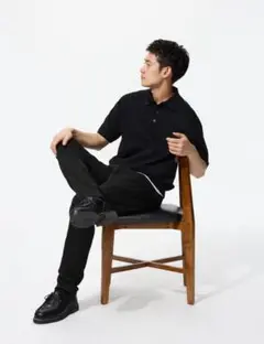 UNIQLO EZYジーンズ ブラック XS