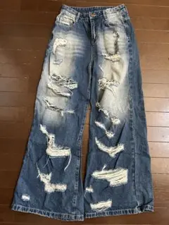 Bite‼️フレアデニム　クラッシュデニム　ダメージデニム　メンズ