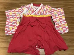 ベビー　袴ロンパース　女の子 お正月 節句 ひなまつり　お食い初め