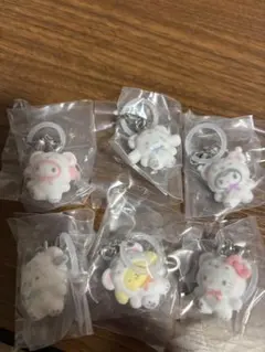 サンリオ ふわふわスノー めじるしアクセサリー コンプリートセット 全6種