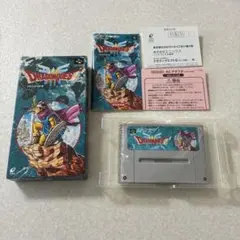 新品電池 メンテナンス済 ドラゴンクエスト3 箱付 スーパーファミコン SFC