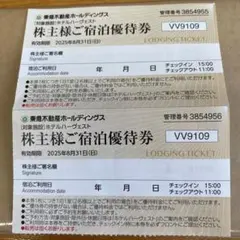 東急不動産 株主宿泊優待券 東急ハーヴェストクラブ 東急ハーベスト 2枚