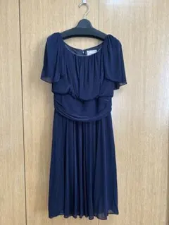 【値下げ】美品✨URBAN RESEARCH ネイビーフレアスリーブドレス