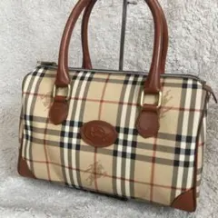 Burberrys　ハンドバッグ　ミニボストン　ノバチェック　ジャドーホース
