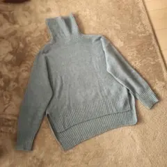 早い者勝ちセール☆サマンサモスモスブルー　ウール混タートルニット