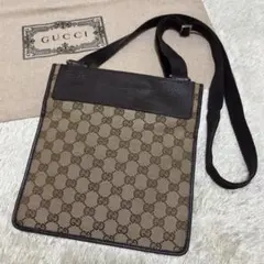 822✨美品✨GUCCI グッチ ショルダーバッグ GGキャンバス×レザーのサムネイル