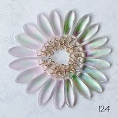 124 チェコビーズ ダガー サクラリーフコンビセット