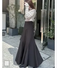 GRL ハイウエストロングフレアスカート gc190【新品タグ付き】