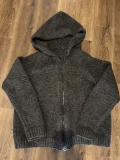 SULLEN　チャコールグレー　ニットパーカー