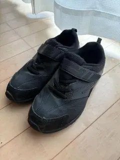 【サイズ23.5センチ】瞬足 キッズ スニーカー ブラック
