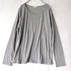 レディース シネマクラブ カットソー ビジュー Tシャツ L 薄手 グレー