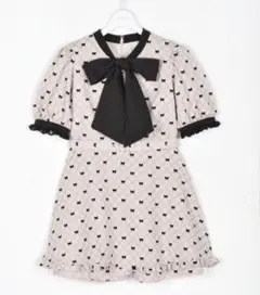 evelyn　リボンロンパース　ピンク