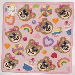 新品未使用 FEILER ハッピーポップニナ ハンカチ ラブラリーバイフェイラー