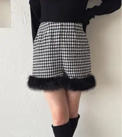 アプレジュール フェイクファー付きショートパンツ ZOZOTOWN限定アイテム