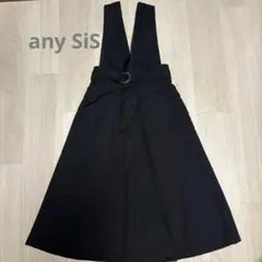 【any sis】レディース サロペット スカート ブラックのサムネイル