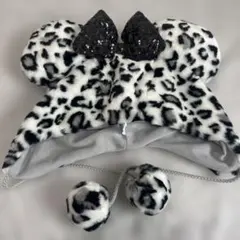 ディズニー　ヒョウ柄ファンキャップ