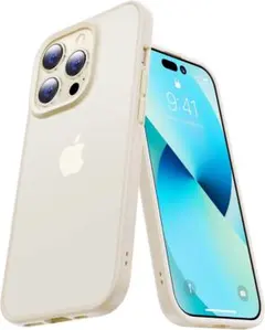CASEKOO iPhone14ProMax 用 ケース 耐衝撃 ホワイト