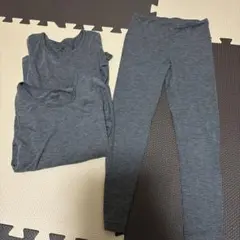 HEATTECH グレー アンダーシャツ レギンスセット 120