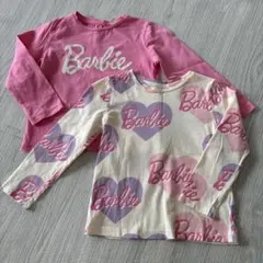 H&M Barbie ロンT 2枚セット 100